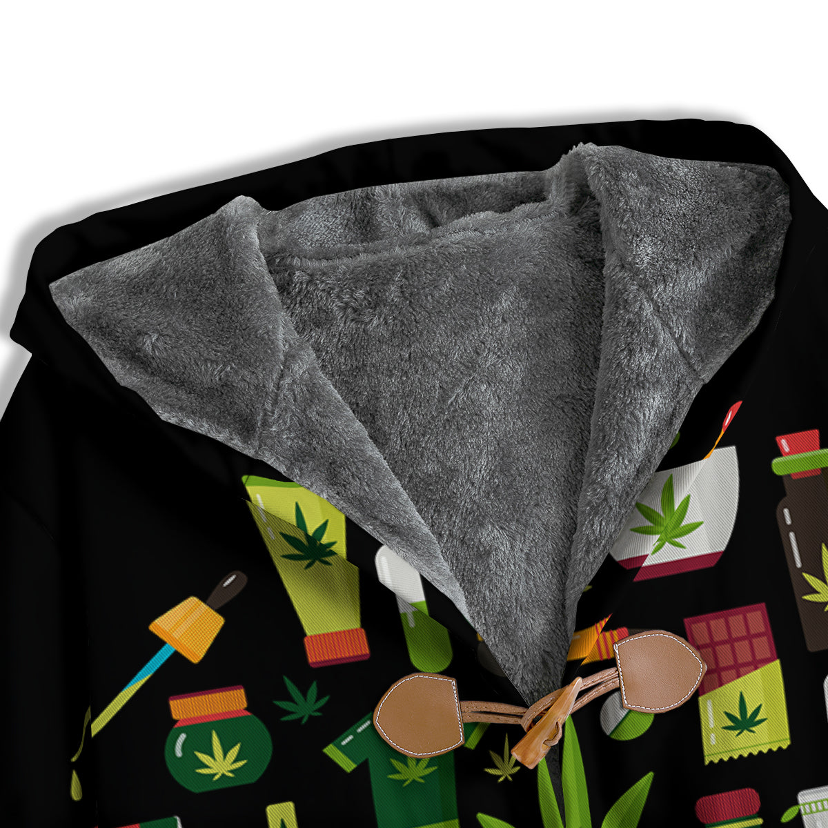Marijuana And Cannabis Print Men's Windbreaker Jacket-grizzshop