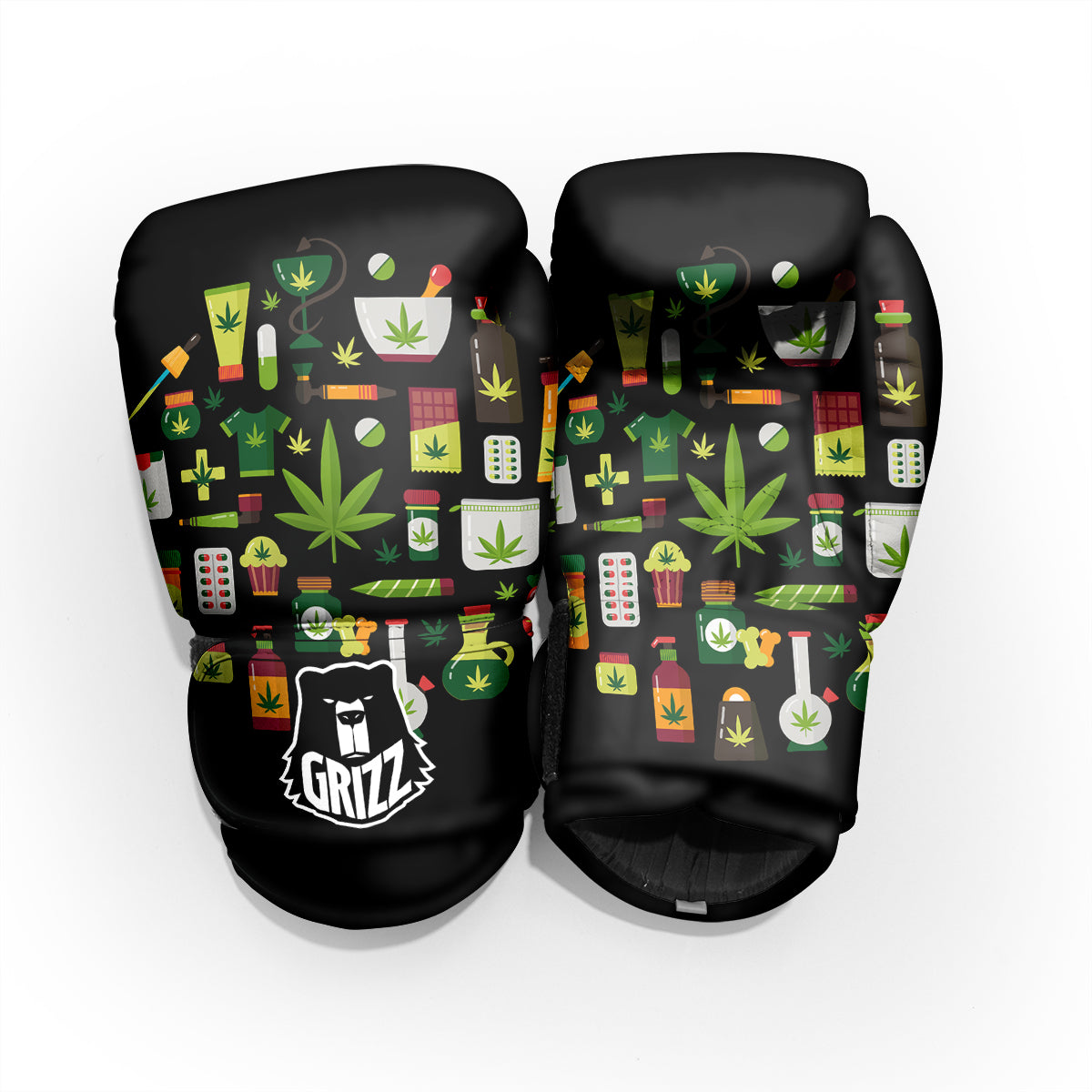 Marijuana And Cannabis Print Pro Boxing Glove