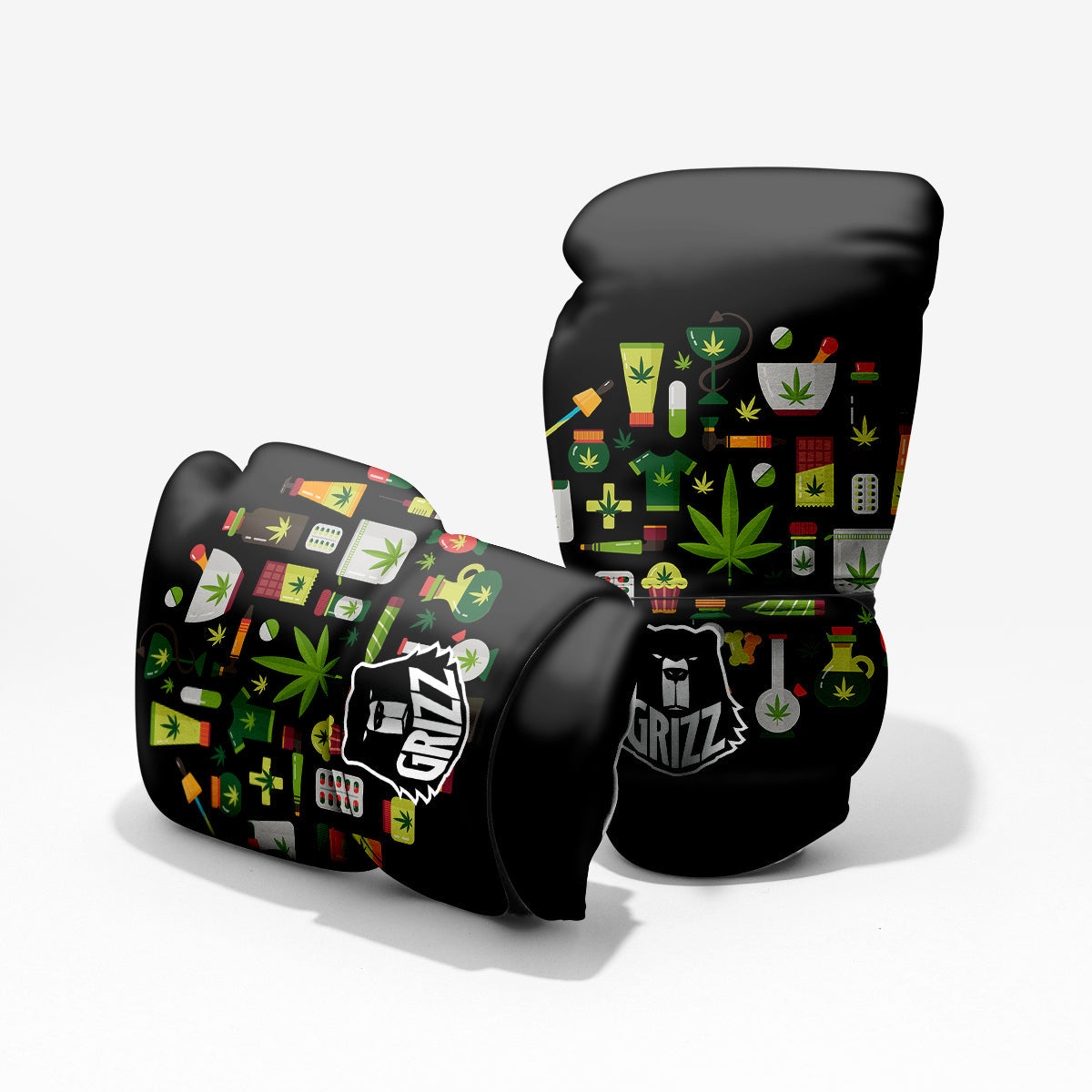 Marijuana And Cannabis Print Pro Boxing Glove
