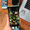 Marijuana And Cannabis Print Tumbler-grizzshop