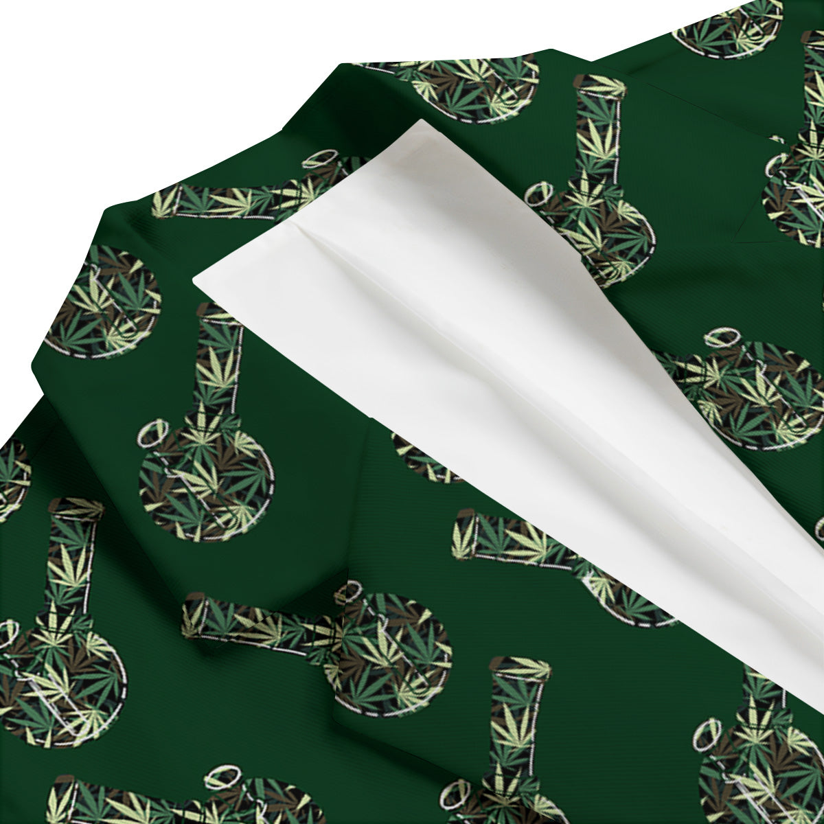 Marijuana Cannabis And Green Camo Print Pattern Men's Blazer-grizzshop