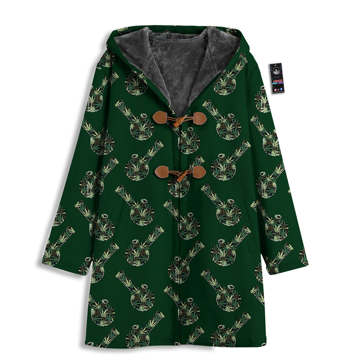 Marijuana Cannabis And Green Camo Print Pattern Men's Windbreaker Jacket-grizzshop