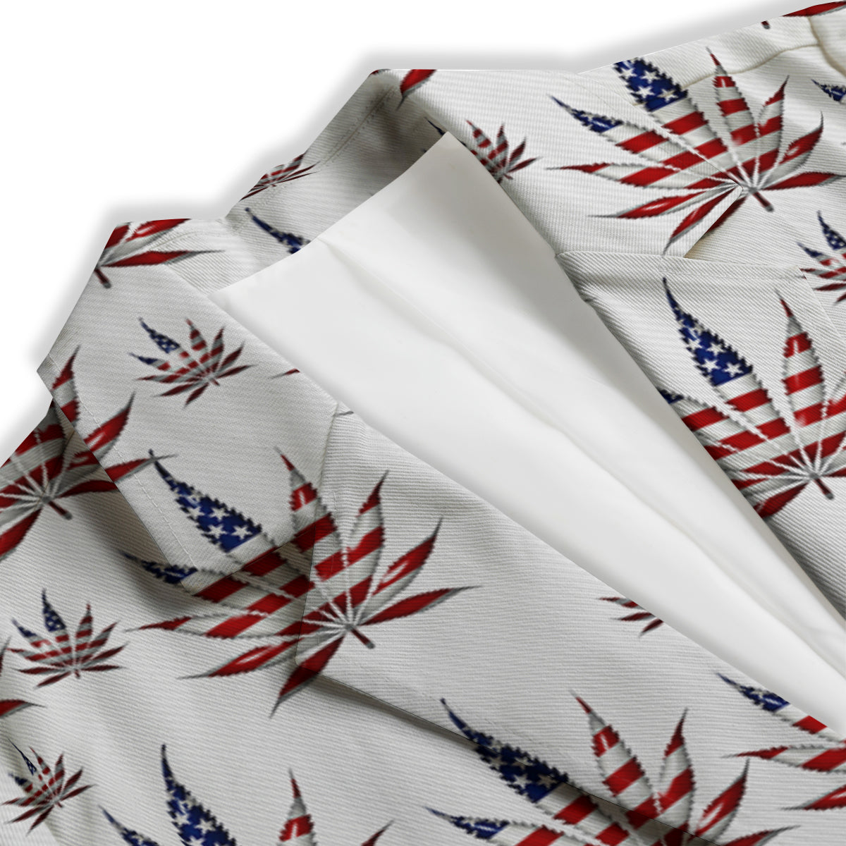 Marijuana Leaf American Print Pattern Women's Blazer-grizzshop