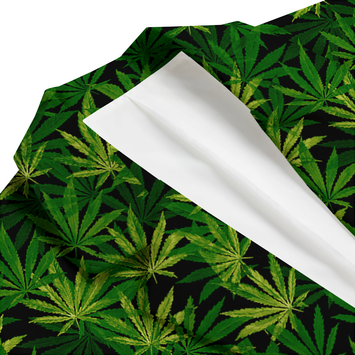 Marijuana Leaf Watercolor Print Pattern Men's Blazer-grizzshop