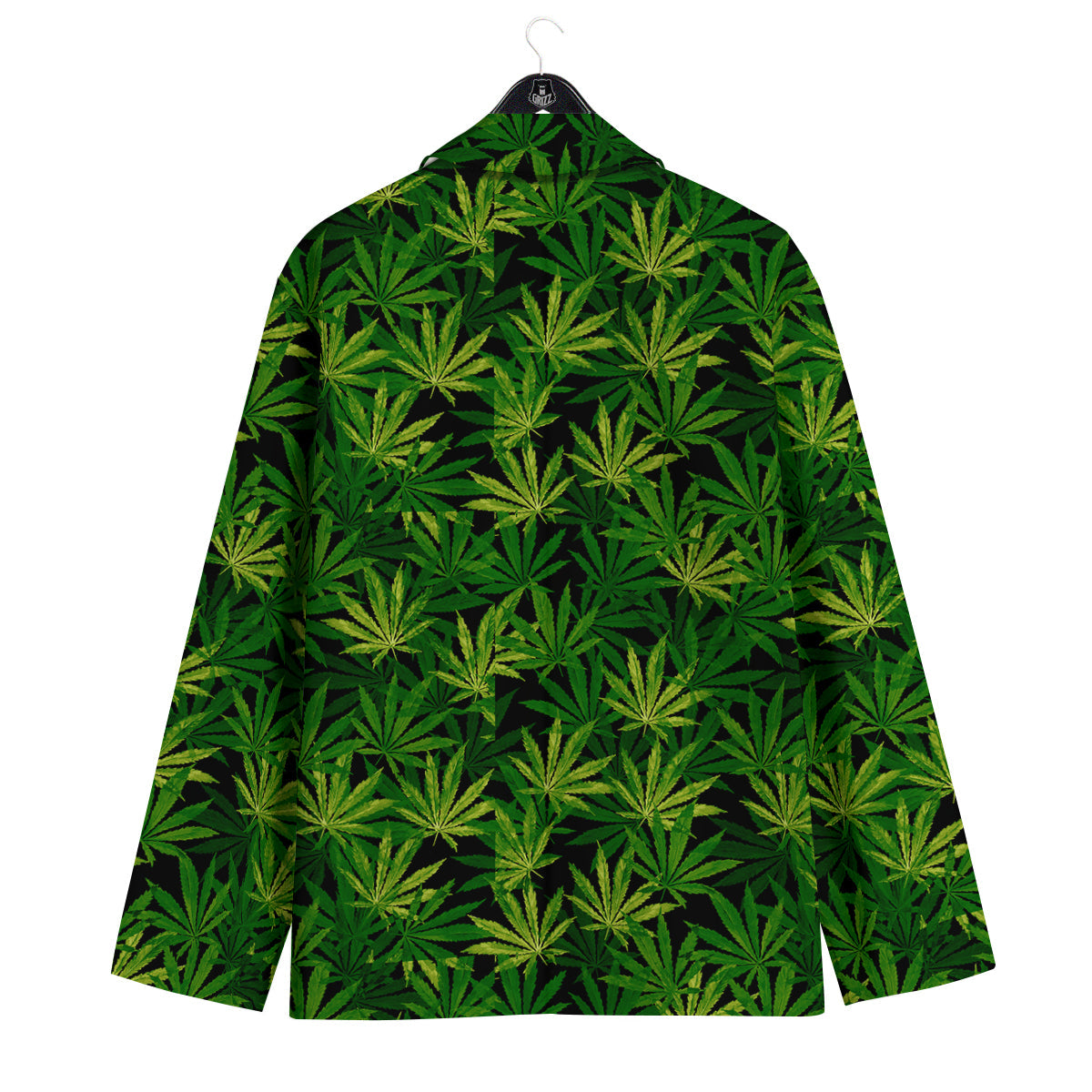 Marijuana Leaf Watercolor Print Pattern Men's Sport Coat-grizzshop