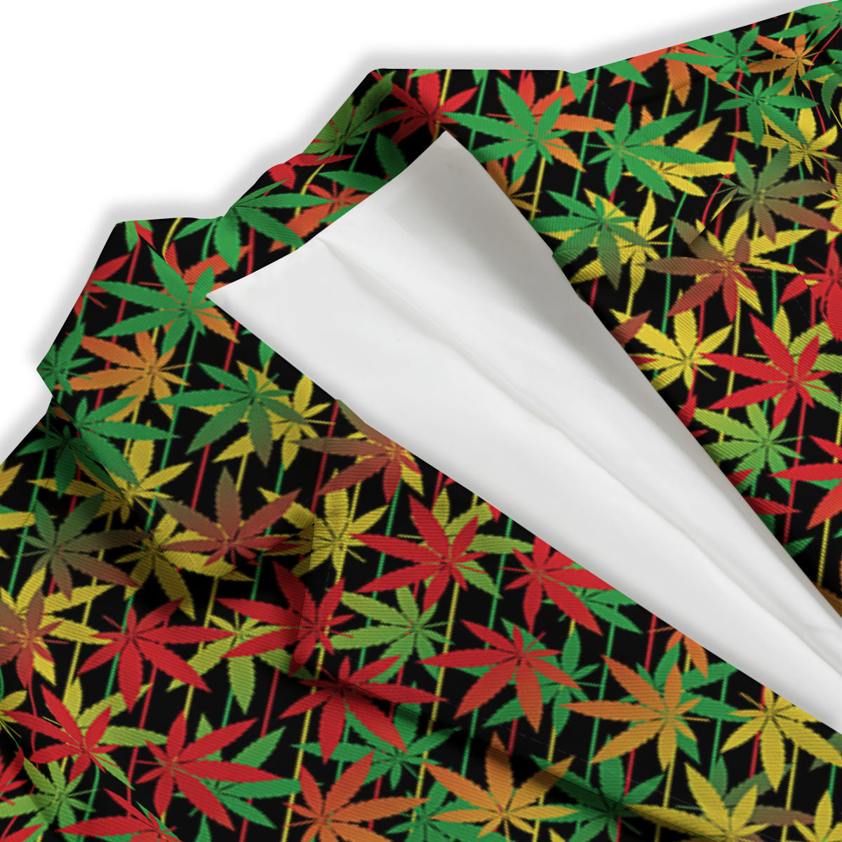 Marijuana Rasta Print Pattern Women's Blazer-grizzshop