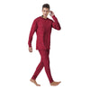 Maroon Glitter Artwork Print Men's Pajamas-grizzshop