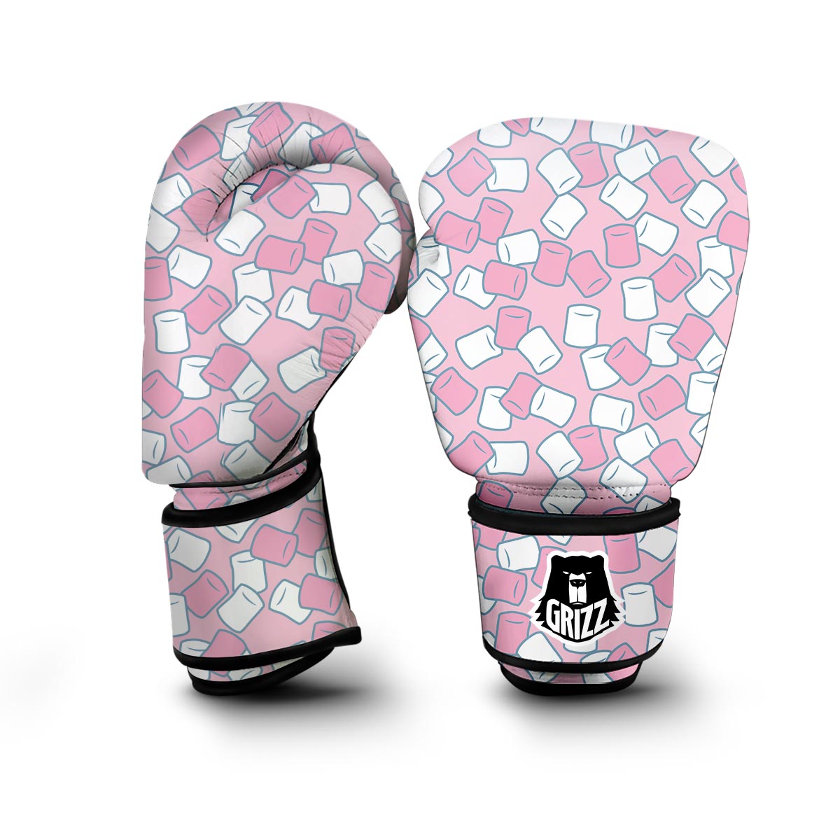 Marshmallow Colorful Print Pattern Boxing Gloves-grizzshop