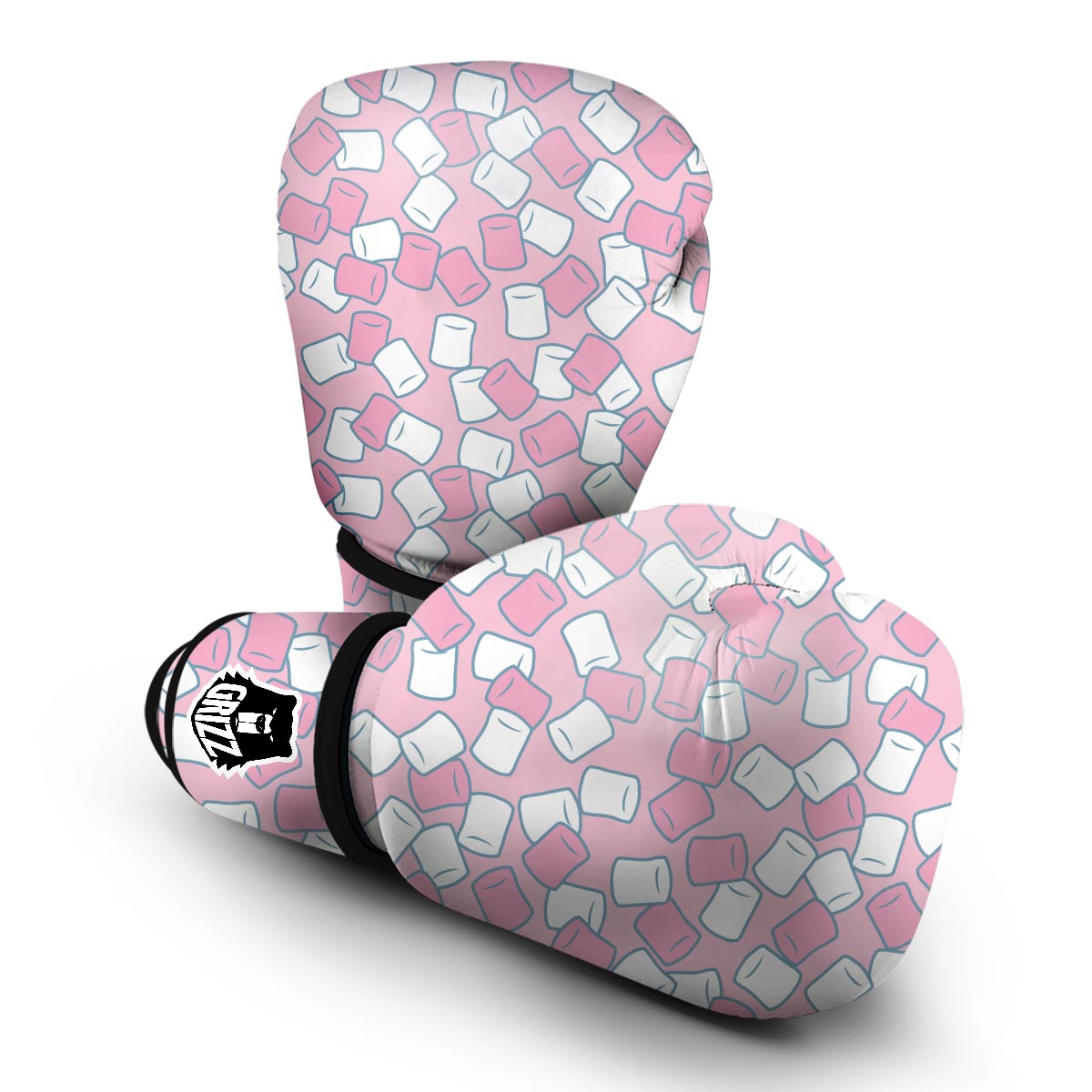 Marshmallow Colorful Print Pattern Boxing Gloves-grizzshop