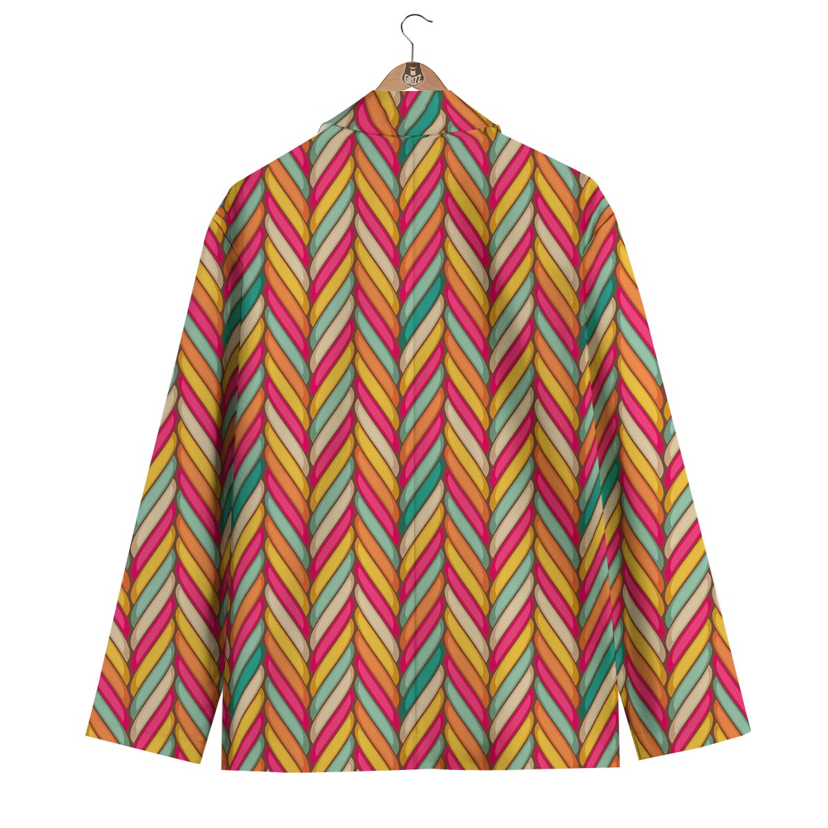 Marshmallow Pattern Print Men's Blazer-grizzshop