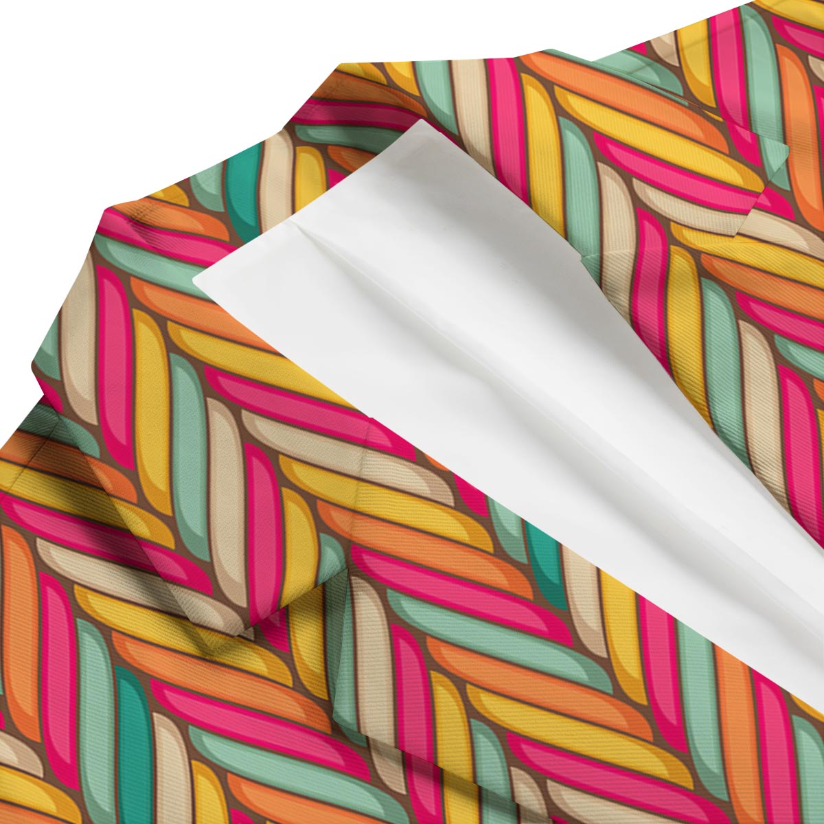 Marshmallow Pattern Print Men's Blazer-grizzshop