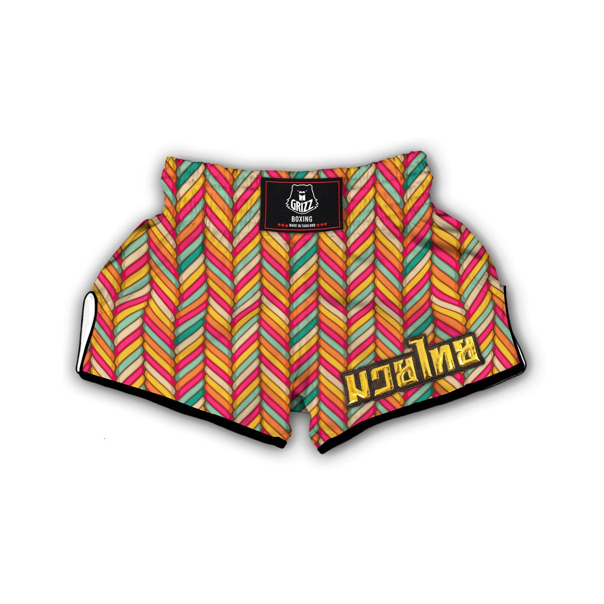 Marshmallow Pattern Print Muay Thai Boxing Shorts-grizzshop