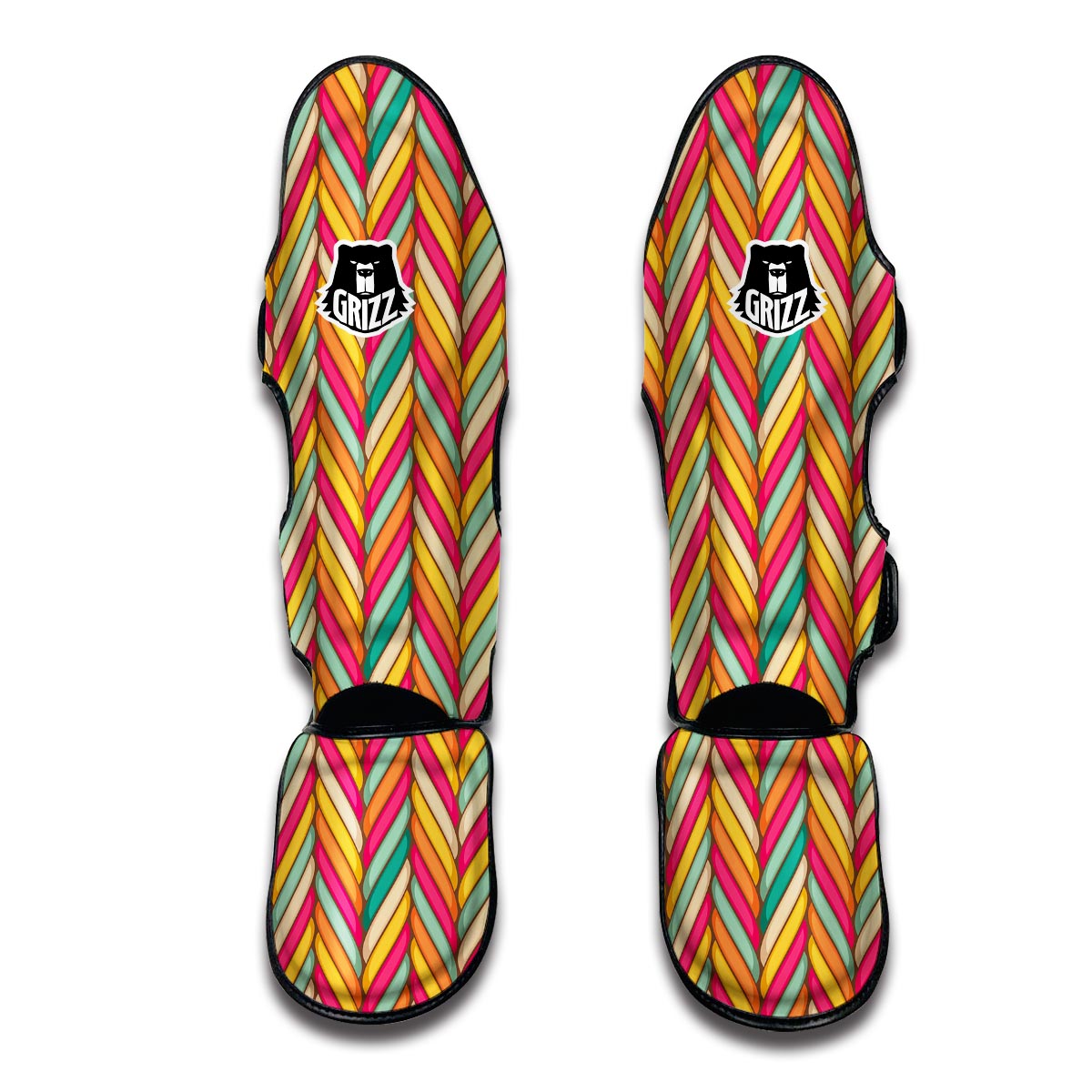 Marshmallow Pattern Print Muay Thai Shin Guards-grizzshop