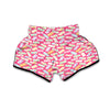 Marshmallow Pink Pattern Print Muay Thai Boxing Shorts-grizzshop