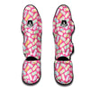 Marshmallow Pink Pattern Print Muay Thai Shin Guards-grizzshop