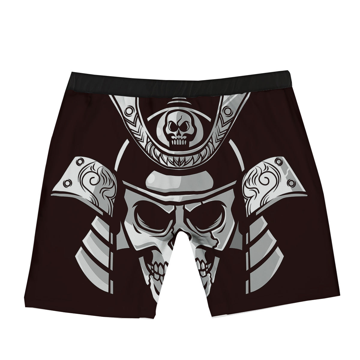 Mask Black Samurai Print Boxer Briefs-grizzshop