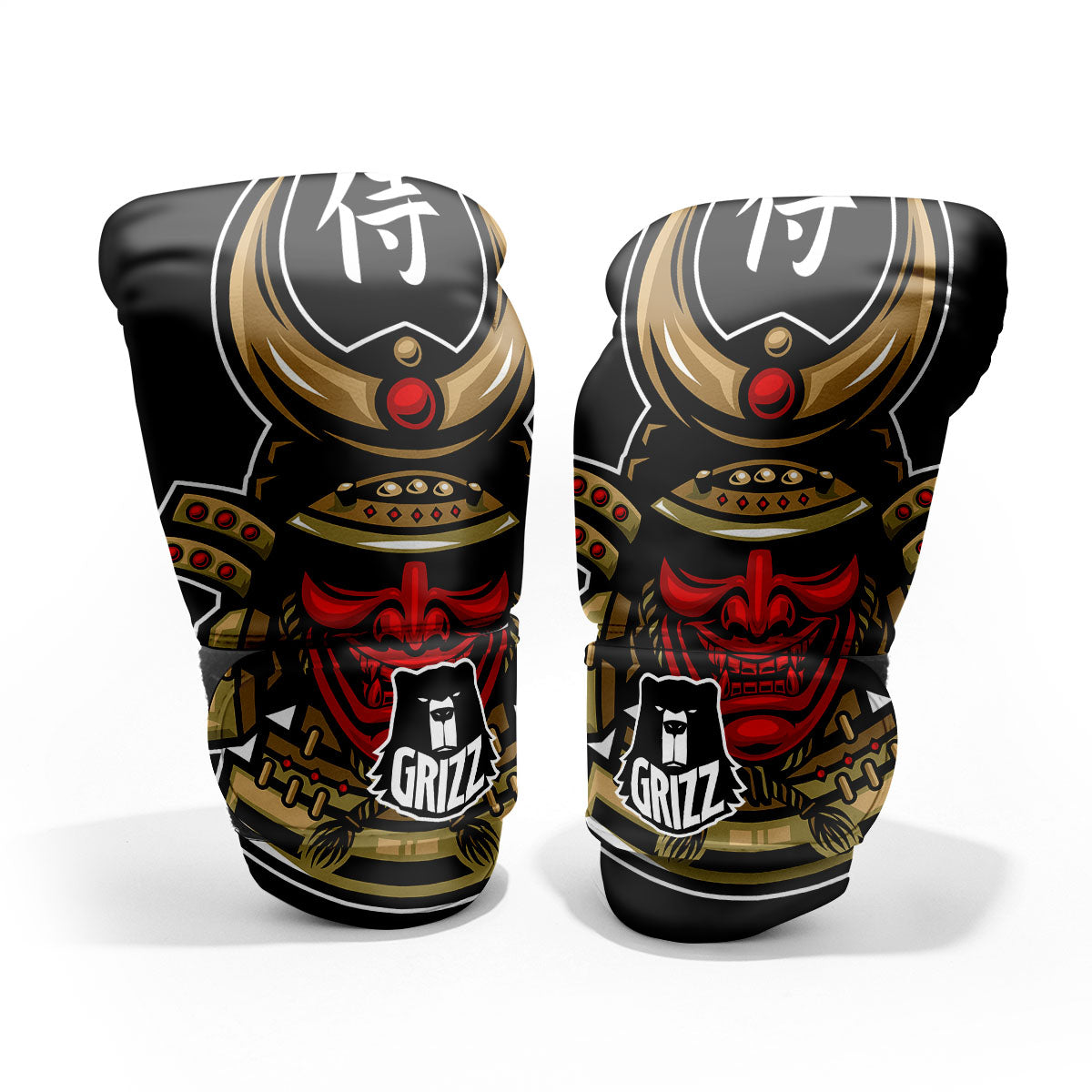 Mask Japanese Samurai Print Pro Boxing Glove