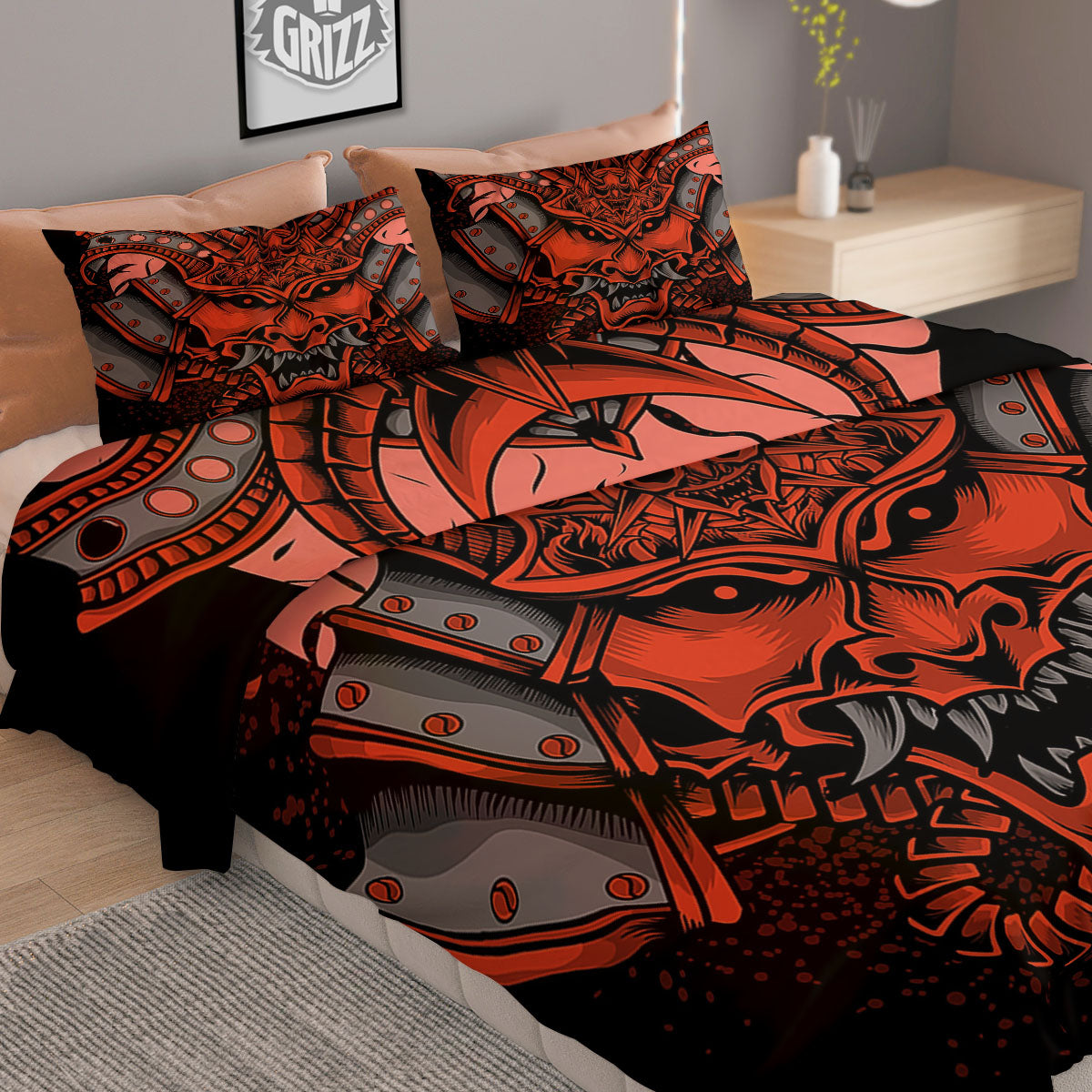 Moon And Vintage Sun Print Duvet Cover Bedding Set