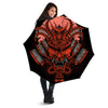 Mask Red Samurai Print Umbrella-grizzshop