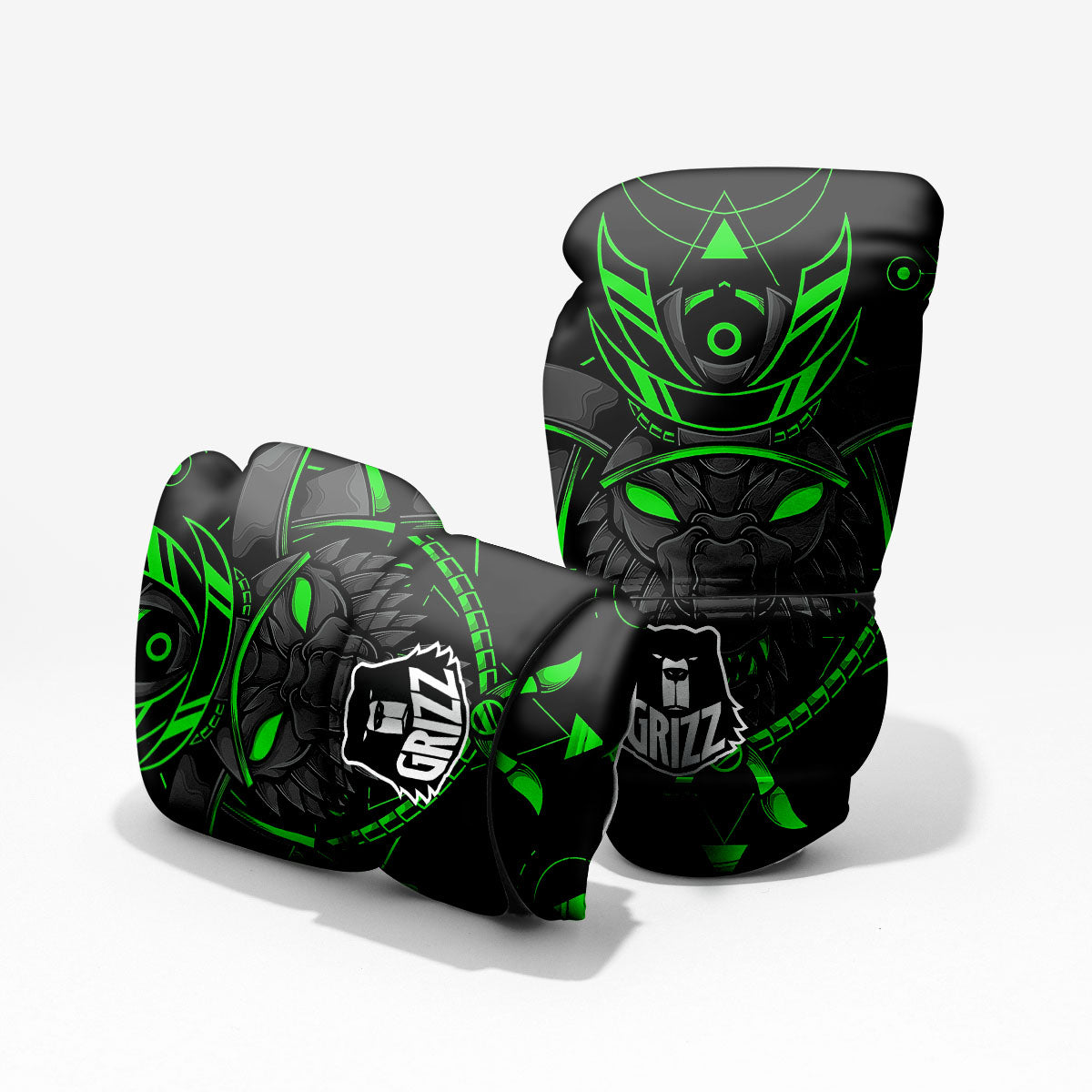 Mask Robot Samurai Print Pro Boxing Glove