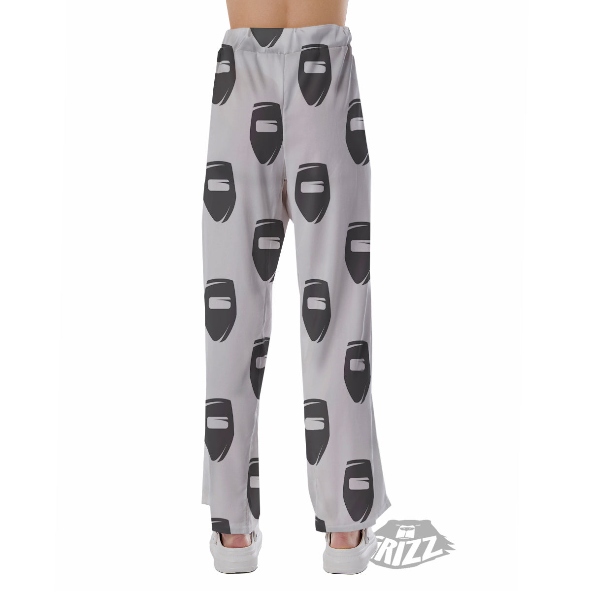 Mask Welding Print Pattern Pajama Pants-grizzshop