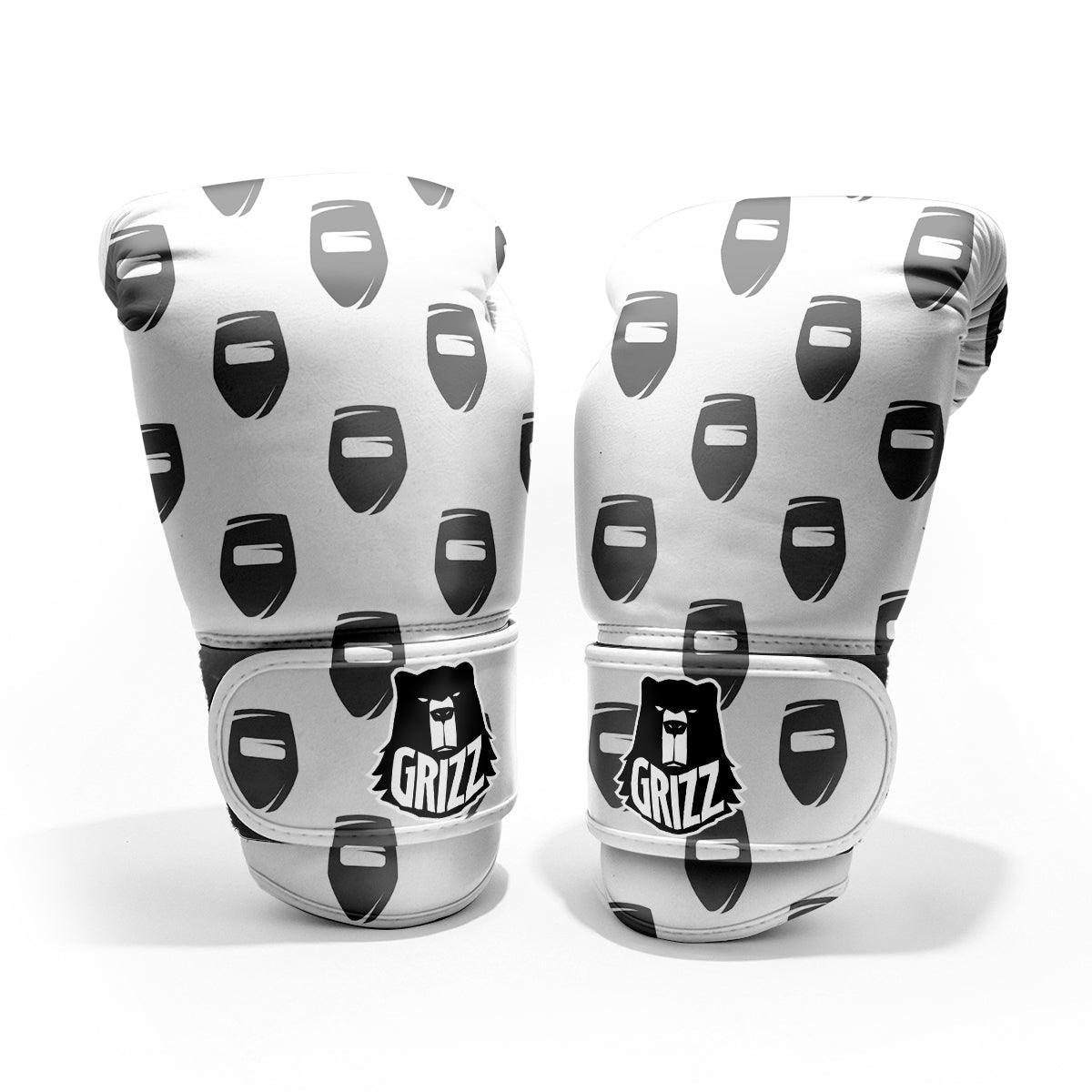 Mask Welding Print Pattern Sparring Gloves-grizzshop