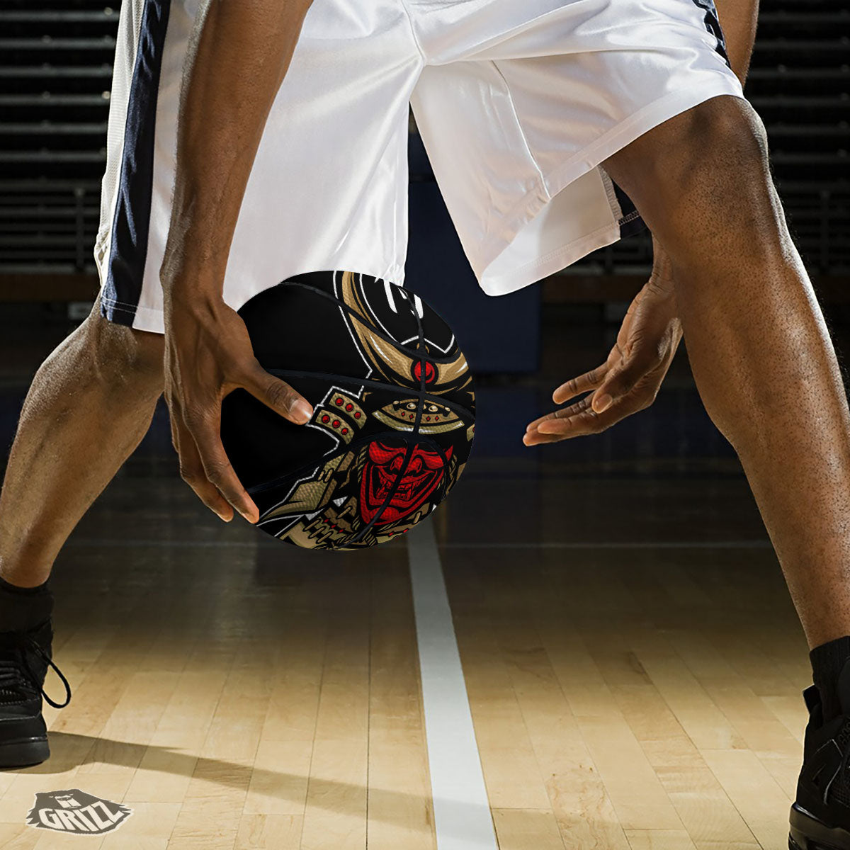 Mask Japanese Samurai Print Basketball