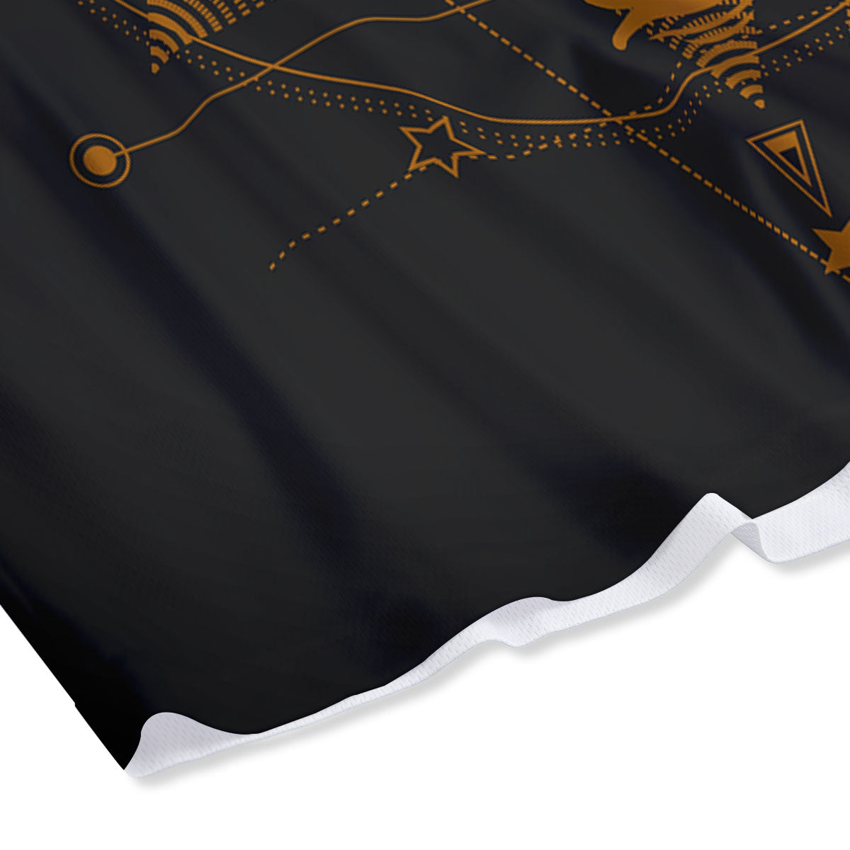 Masonic Eye Raven Print Mesh Shorts