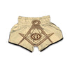 Masonic Freemason Muay Thai Boxing Shorts-grizzshop