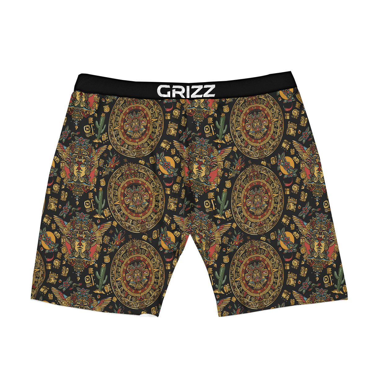 Maya Ancient Print Pattern Boxer Briefs-grizzshop
