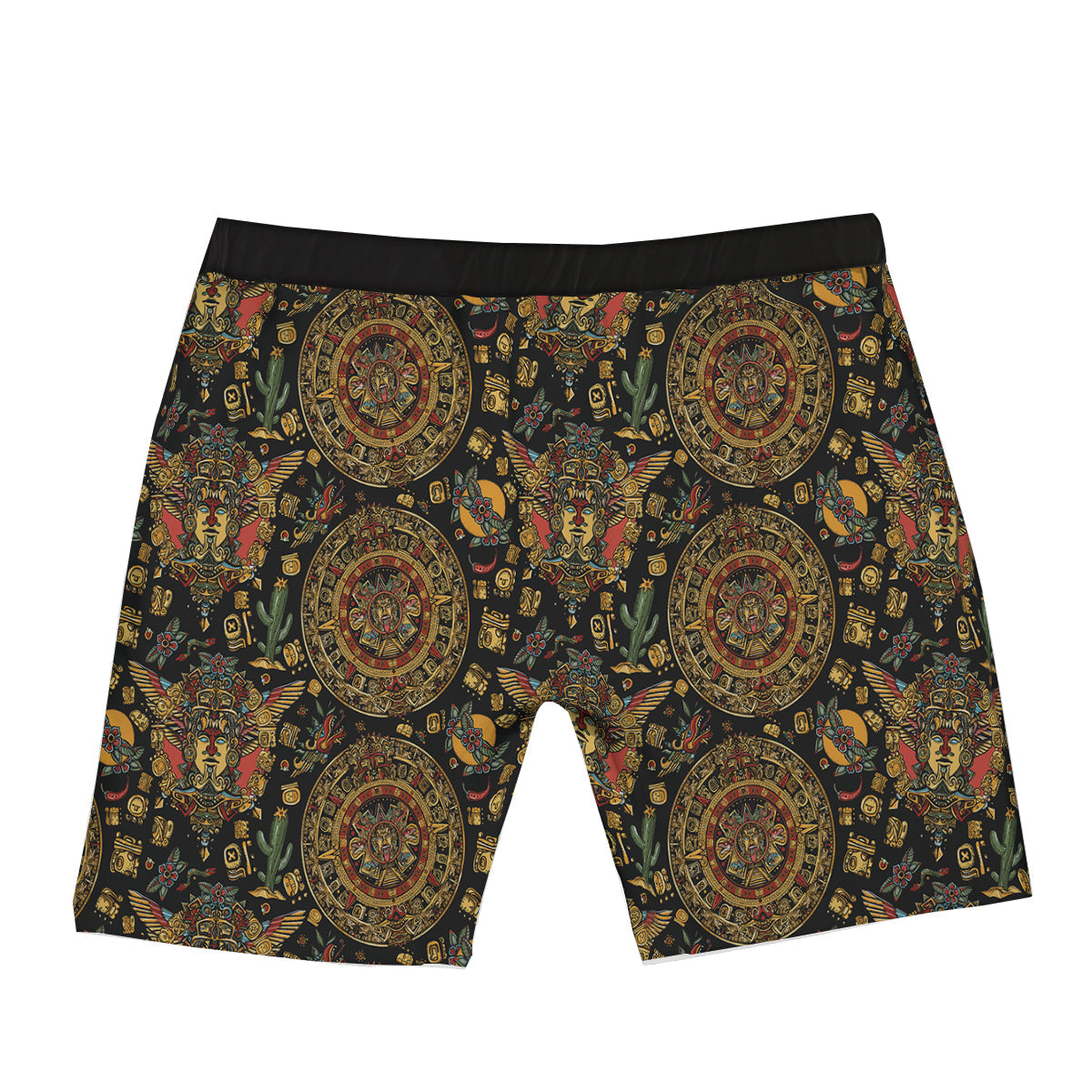 Maya Ancient Print Pattern Boxer Briefs-grizzshop