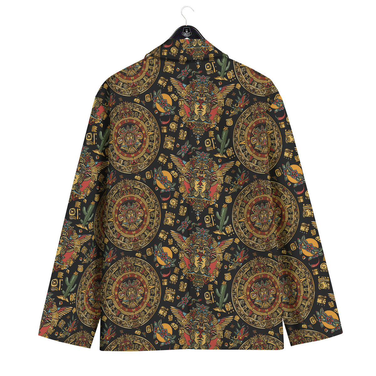 Maya Ancient Print Pattern Men's Sport Coat-grizzshop