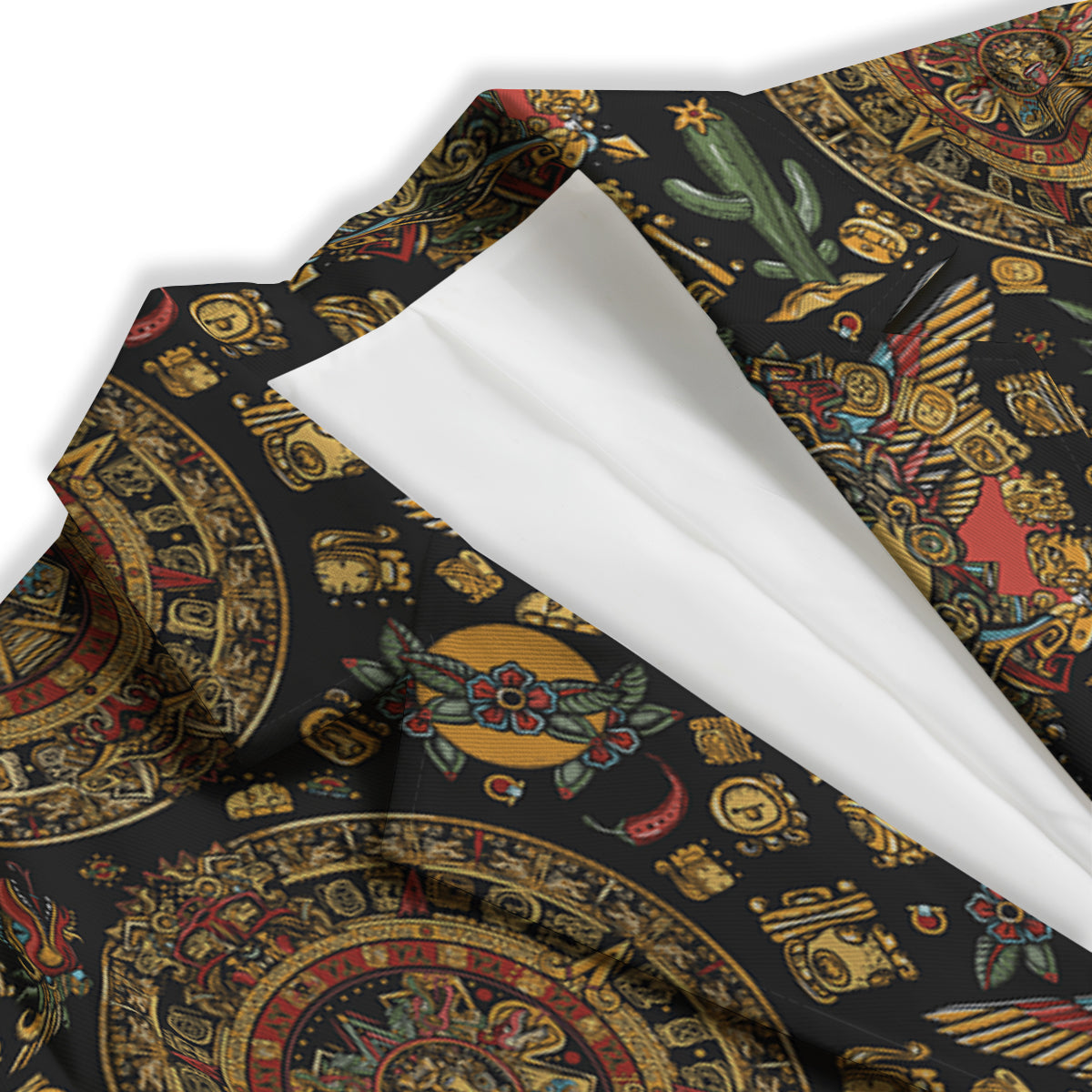 Maya Ancient Print Pattern Women's Blazer-grizzshop
