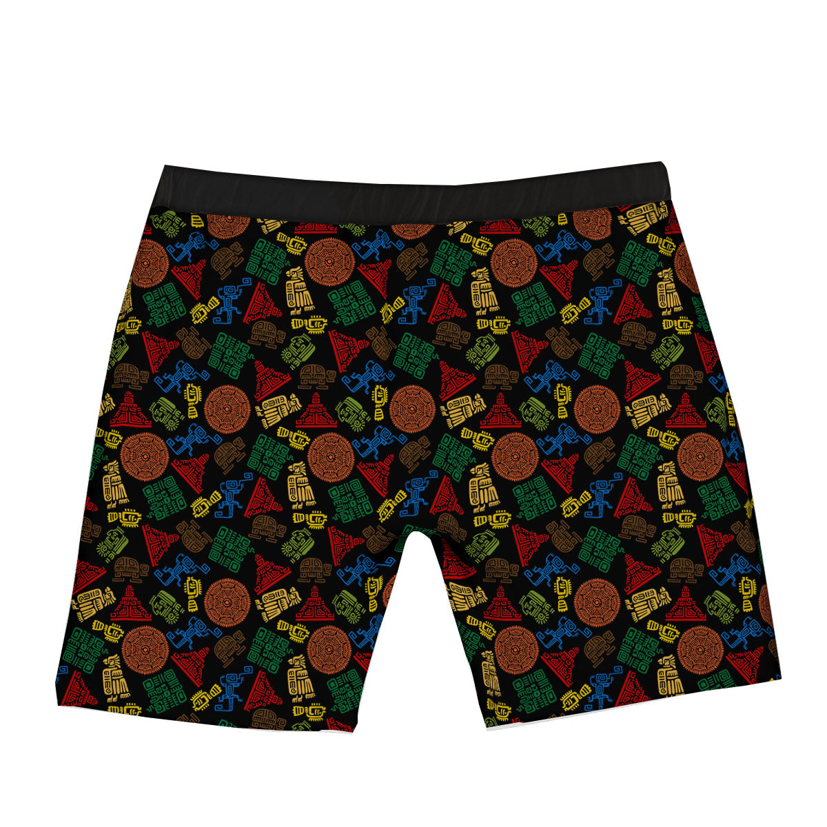 Maya Colorful Print Pattern Boxer Briefs-grizzshop