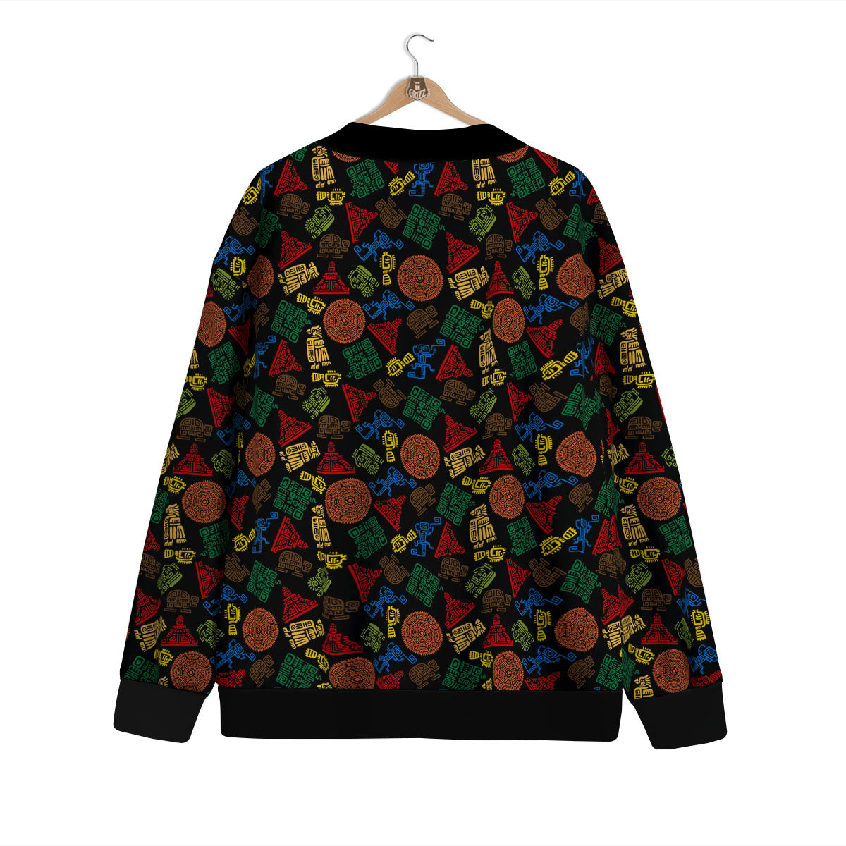 Maya Colorful Print Pattern Cardigan-grizzshop