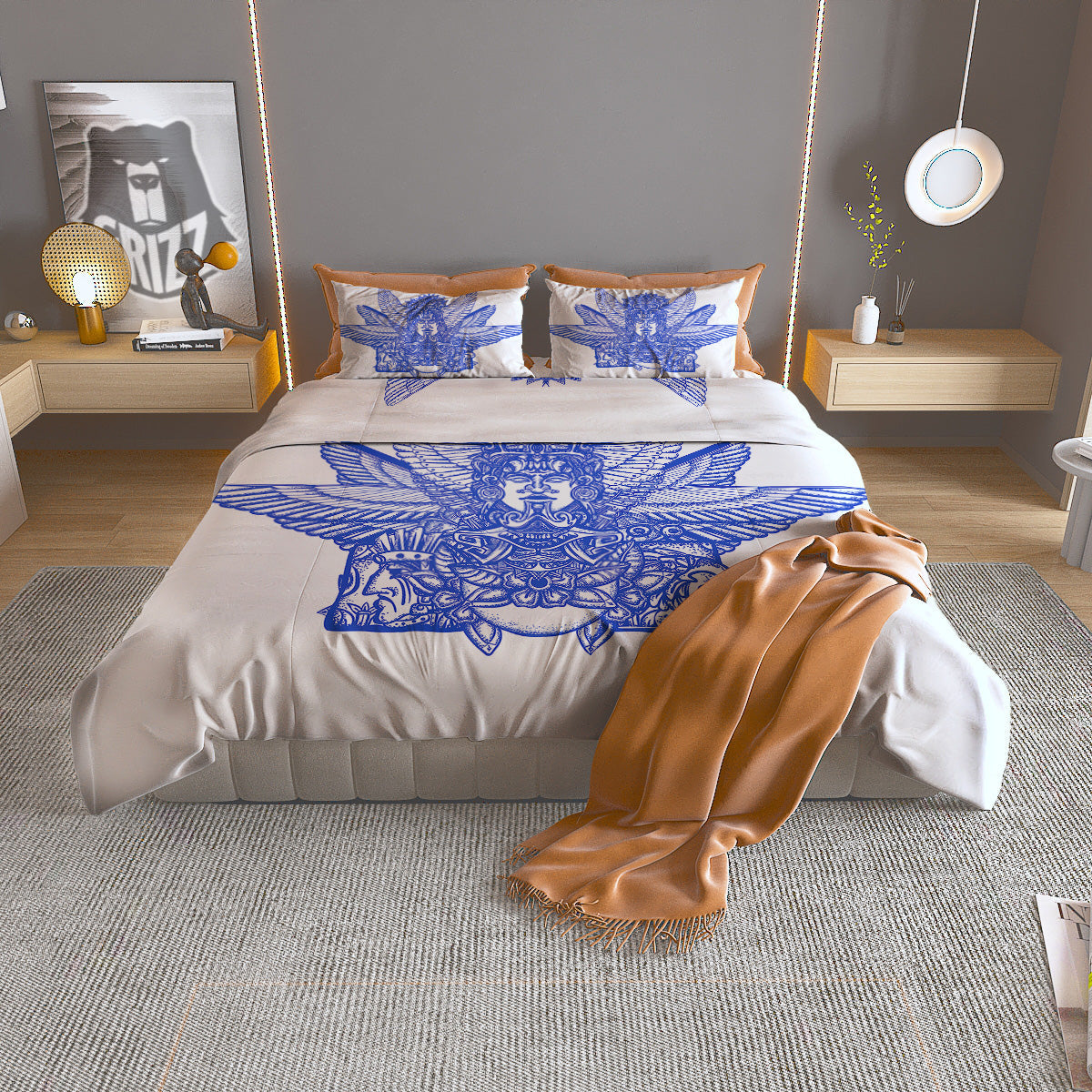 Macarons Cute Print Pattern Duvet Cover Bedding Set
