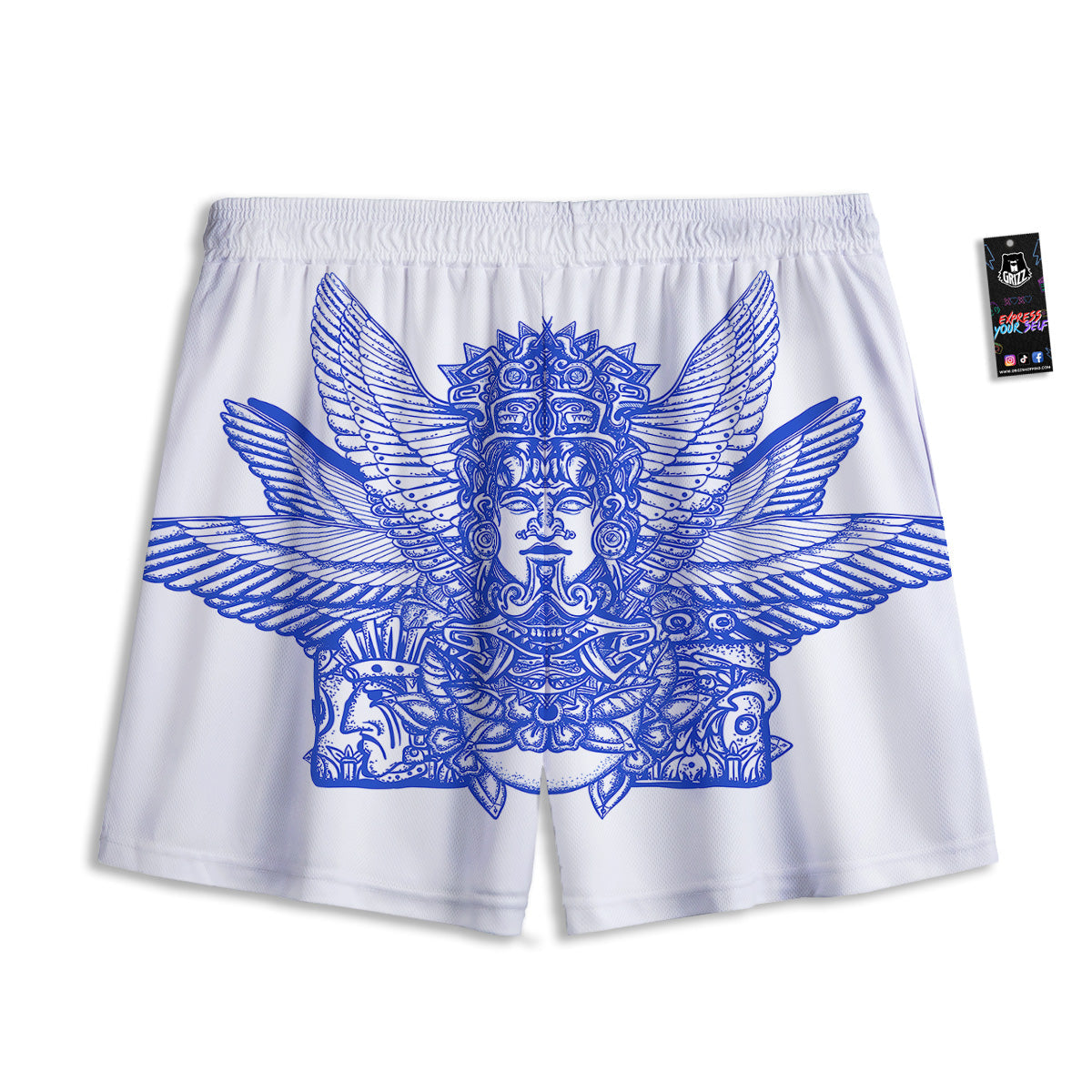 Macarons Cute Print Pattern Mesh Shorts
