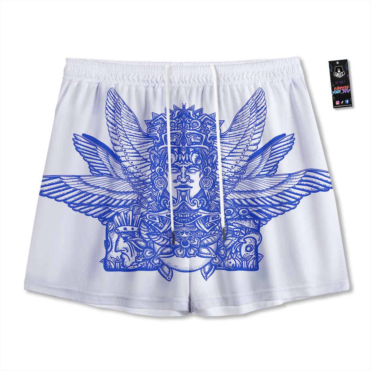 Macarons Cute Print Pattern Mesh Shorts
