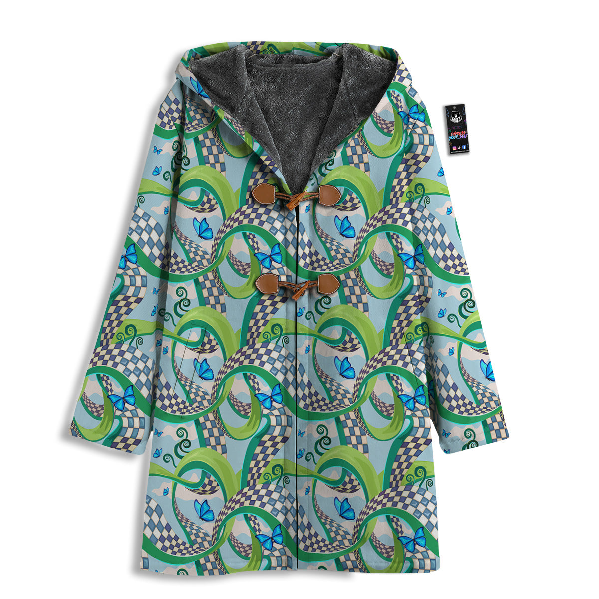Maze Checkered Print Pattern Men's Windbreaker Jacket-grizzshop