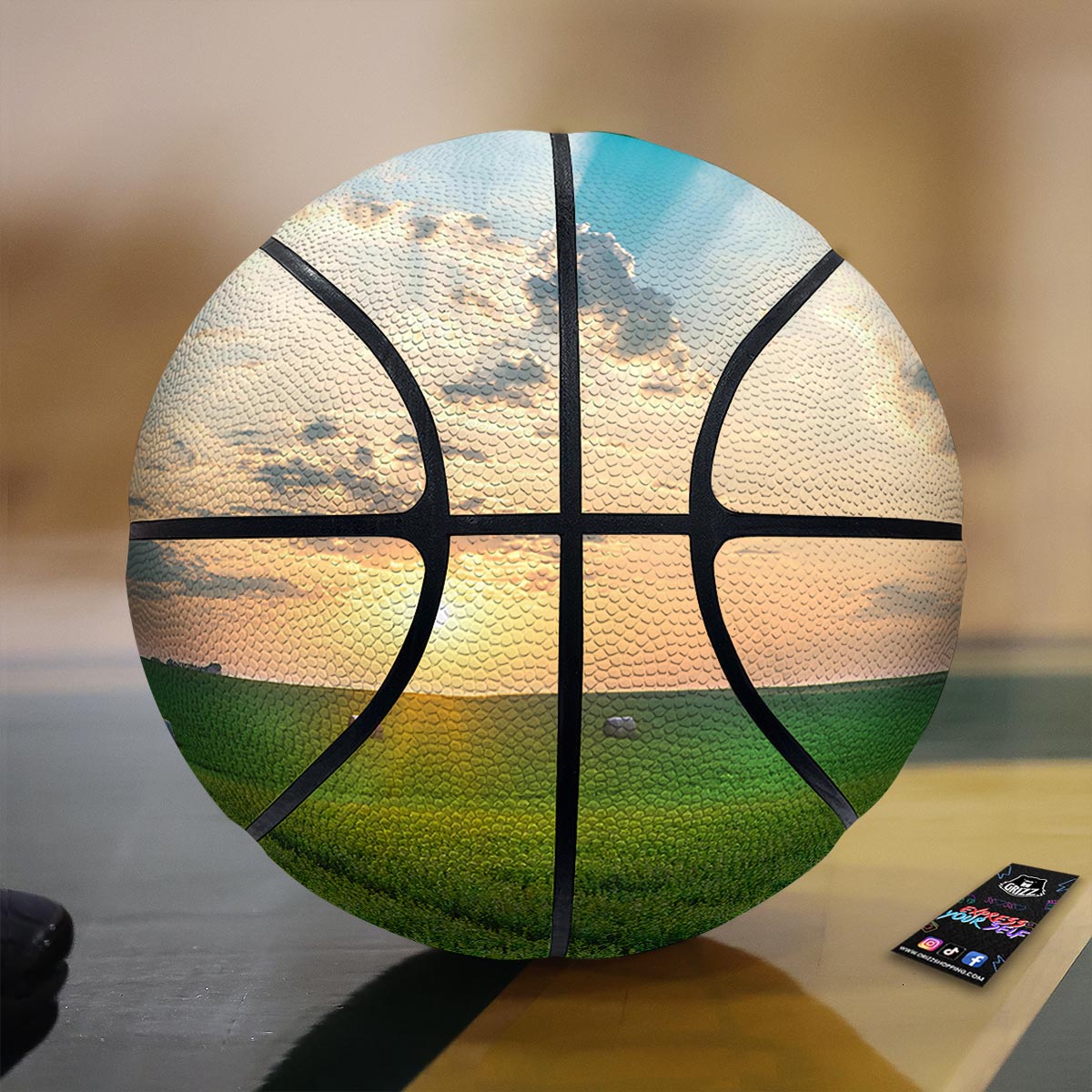 Meadow Sunrise Print Basketball