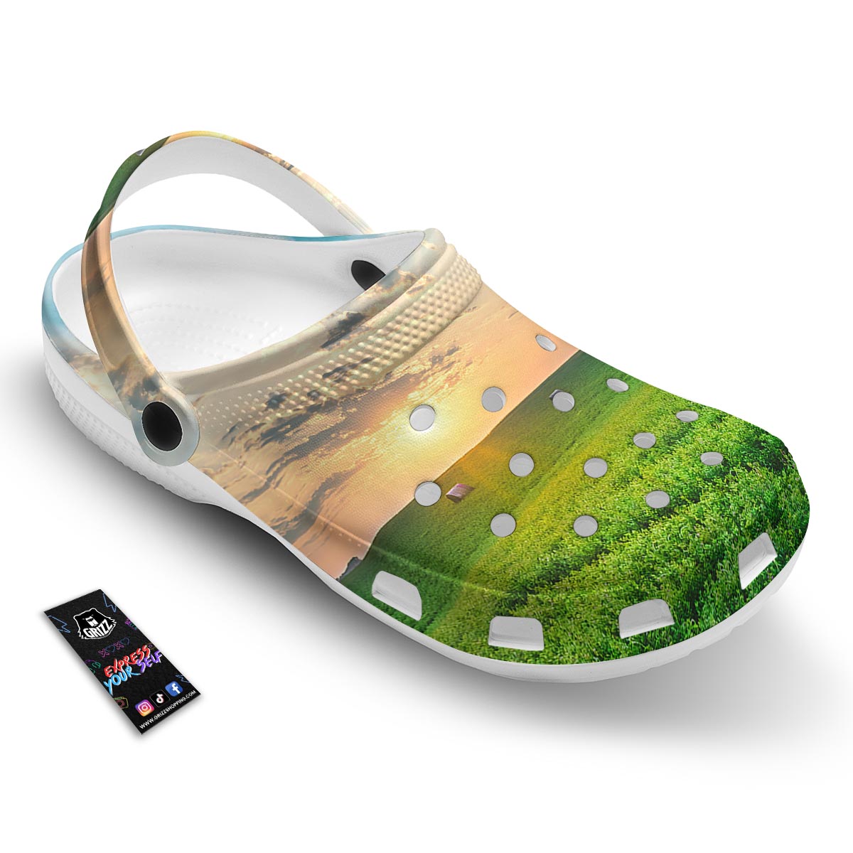 Meadow Sunrise Print Clog-grizzshop