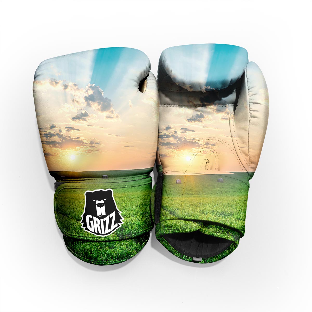 Meadow Sunrise Print Pro Boxing Glove