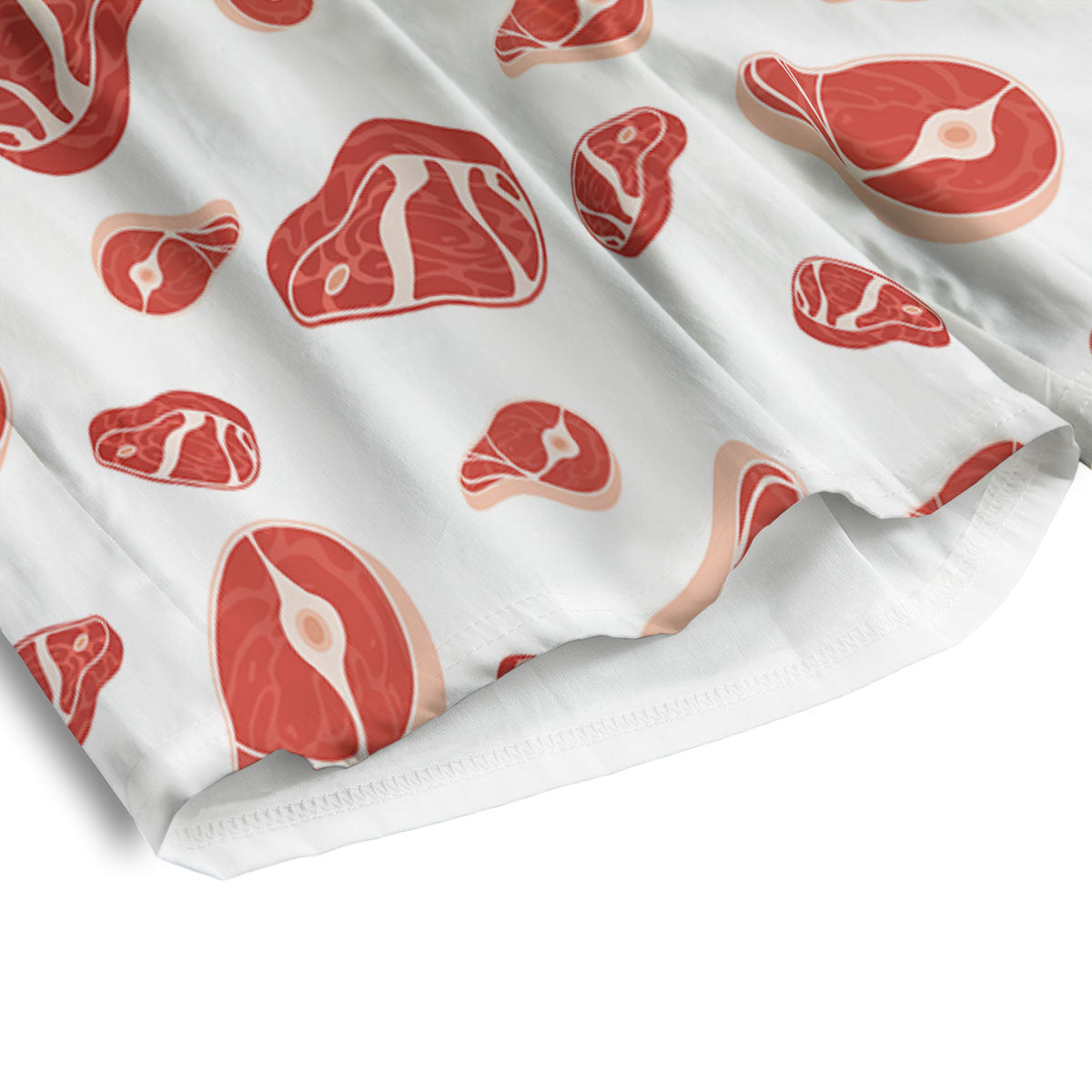 Meat Print Pattern Men's Athletic Shorts
