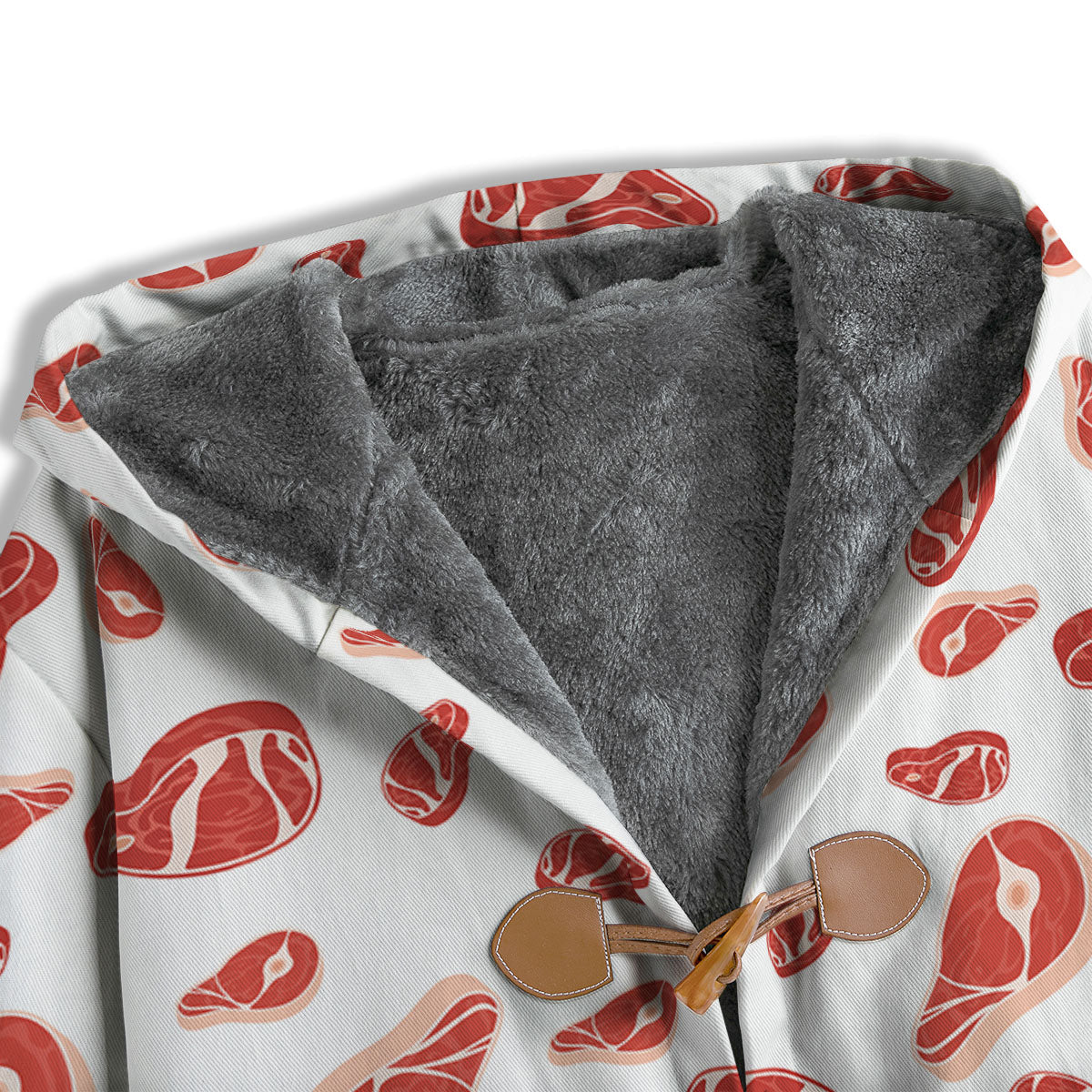 Meat Print Pattern Men's Windbreaker Jacket-grizzshop