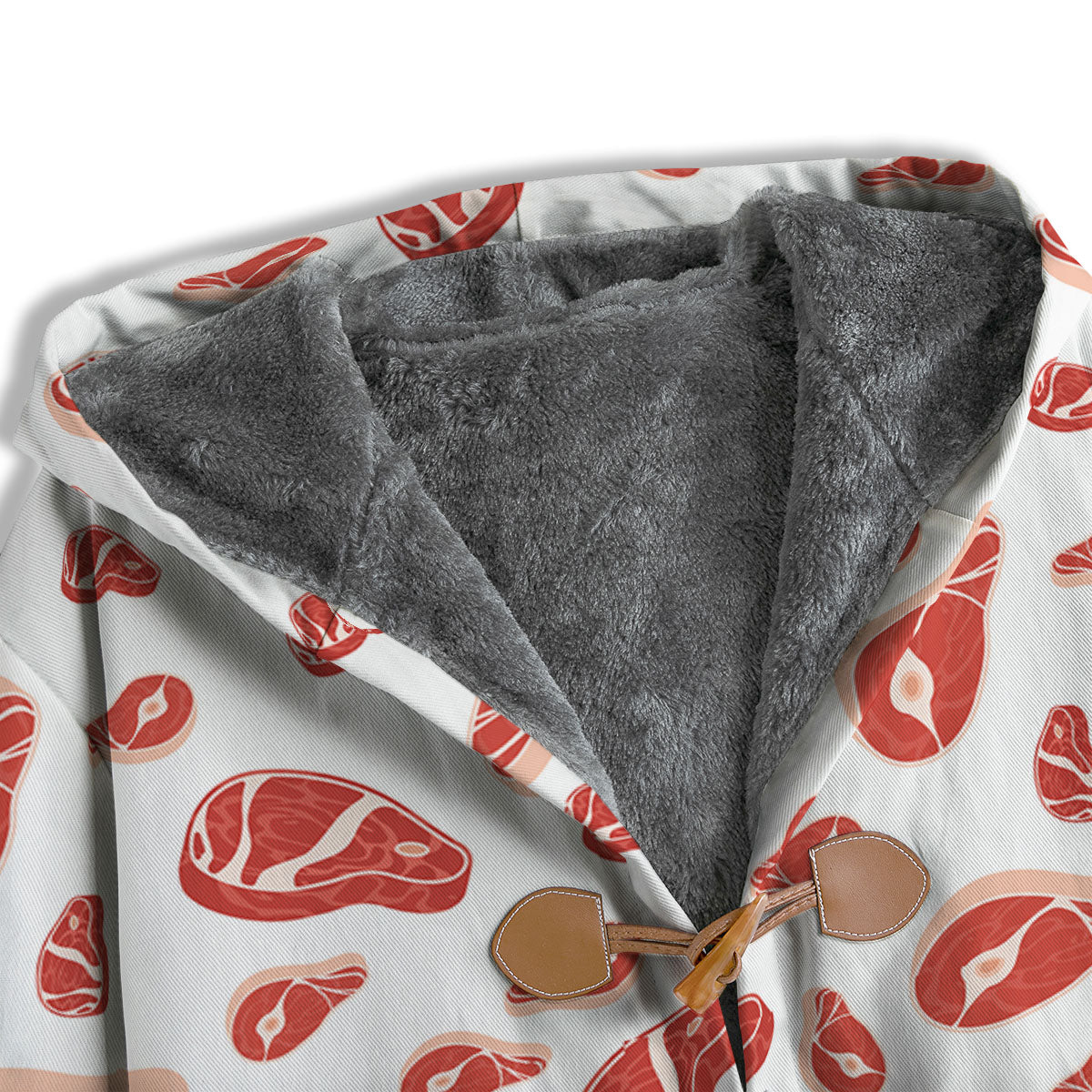Meat Red Print Pattern Men's Windbreaker Jacket-grizzshop