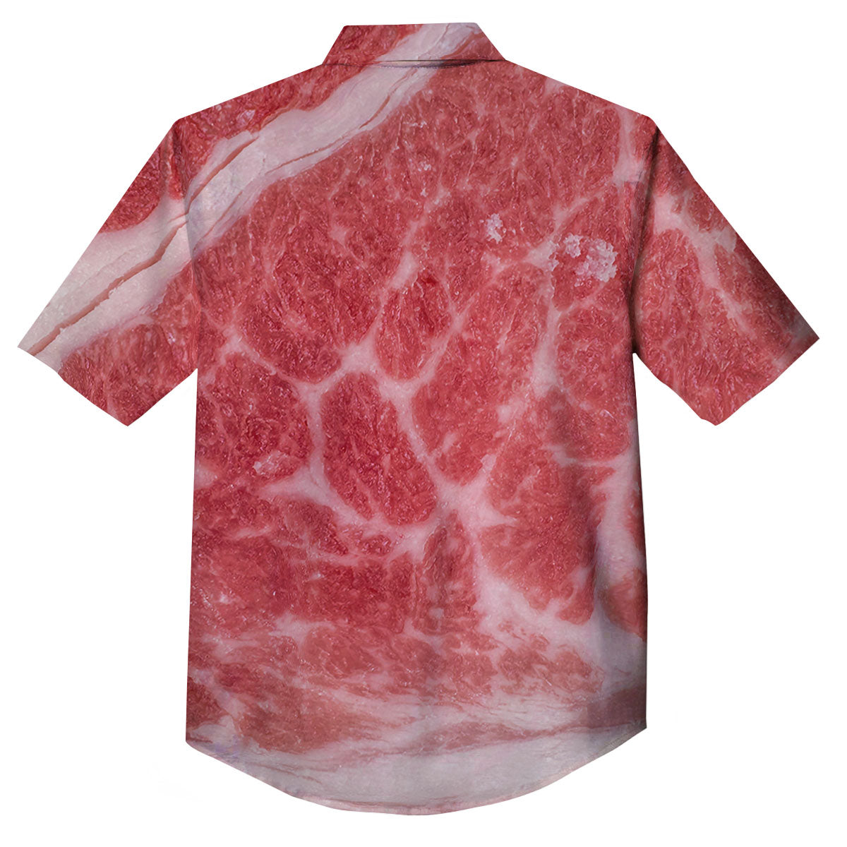 Meat Wagyu Beef Print Button Up Shirt-grizzshop