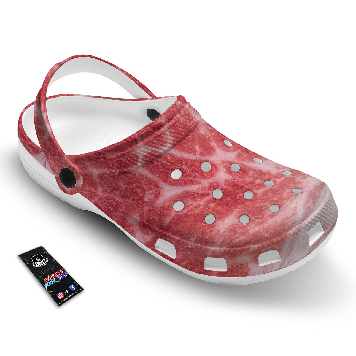 Meat Wagyu Beef Print Clog-grizzshop