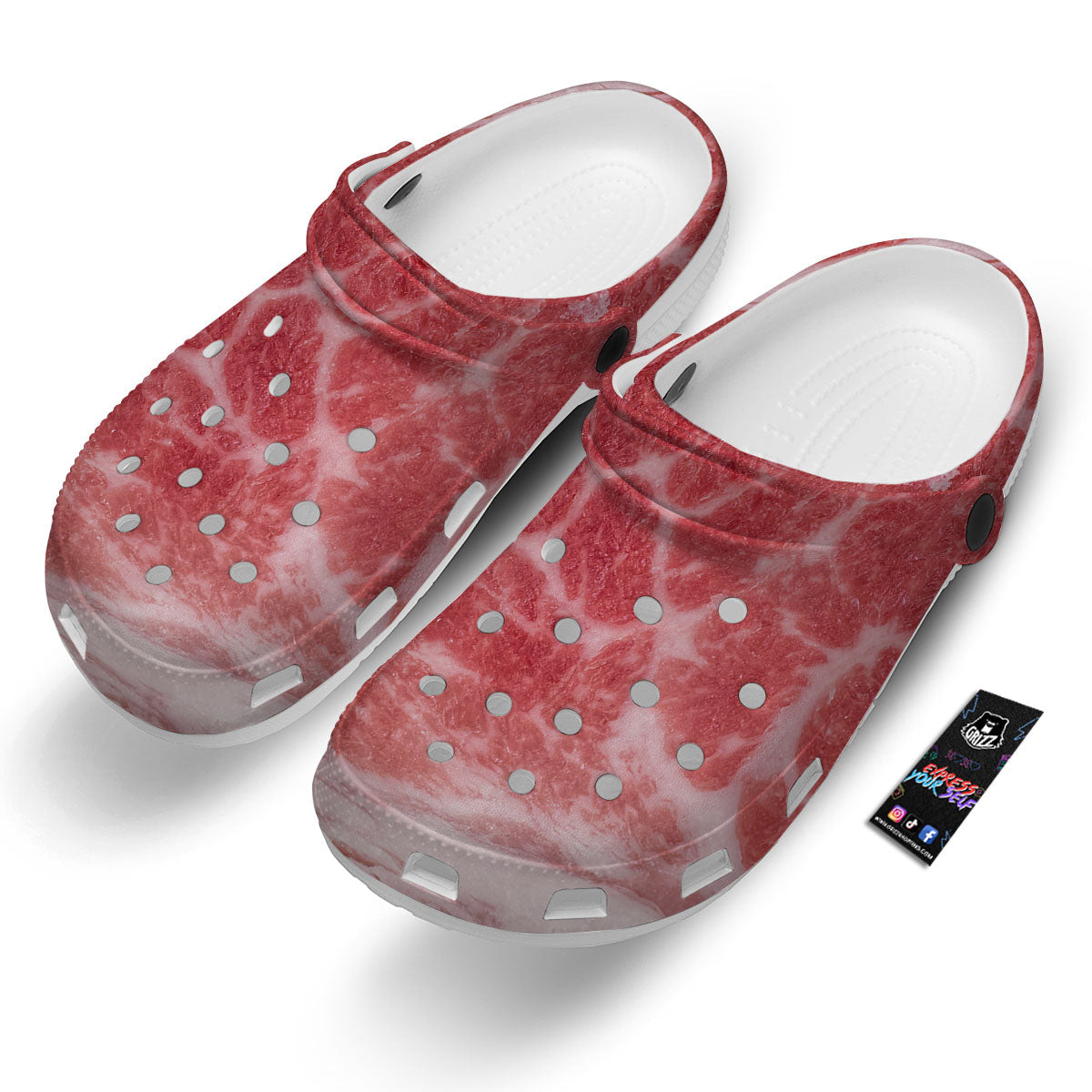 Meat Wagyu Beef Print Clog-grizzshop