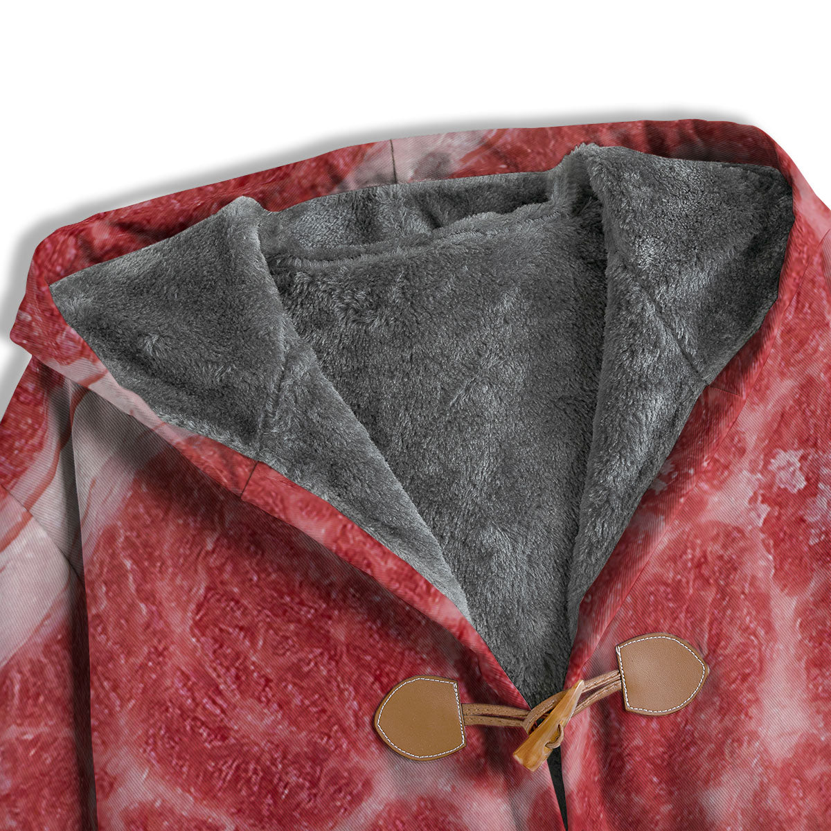 Meat Wagyu Beef Print Men's Windbreaker Jacket-grizzshop
