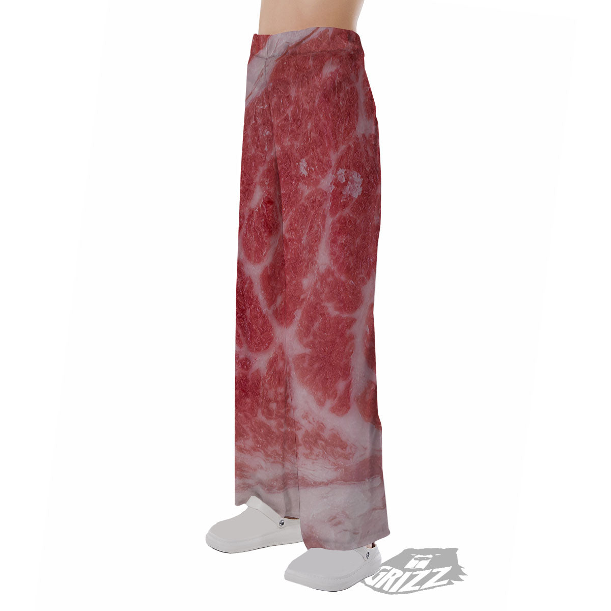 Meat Wagyu Beef Print Pajama Pants-grizzshop